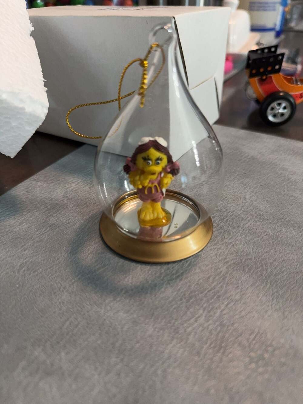 Vintage McDonald's Birdie the Early Bird Glass Teardrop Ornament